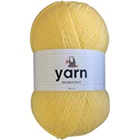 Korbond Double-Knit Acrylic Hilo de Punto Doble- 100g- 100% acrílico- Amarillo (Buttercup)- 100 g